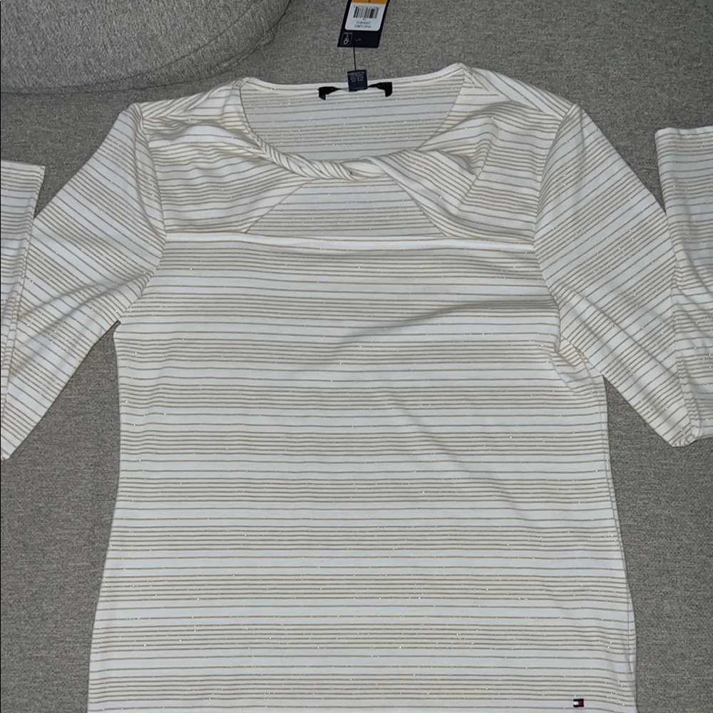 NWT Tommy Hilfiger Striped Long Sleeve Top